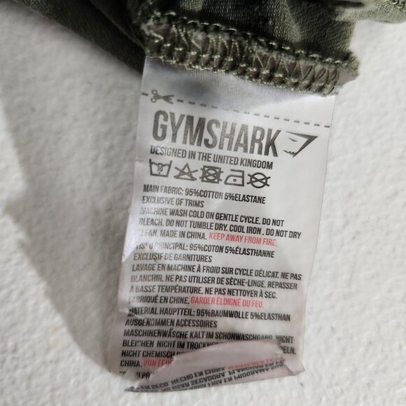 Gymshark Shirt Mens Medium Green Crewneck Short Sleeve Athletic Training Tee - Picture 16 of 16